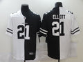 Men’s Dallas Cowboys Ezekiel Elliott #21 Black/White Jersey