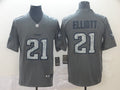 Men’s Dallas Cowboys Ezekiel Elliott #21 Gray Jersey