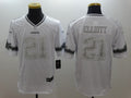 Men’s Dallas Cowboys Ezekiel Elliott #21 White Team Jersey