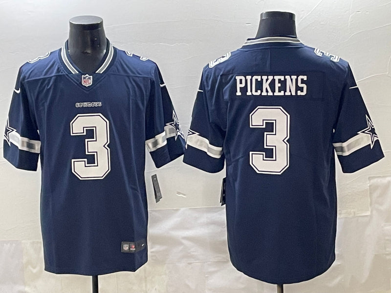Men’s Dallas Cowboys George Pickens #3 Navy Jersey