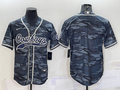 Men’s Dallas Cowboys Grey Camouflage Blank Jersey
