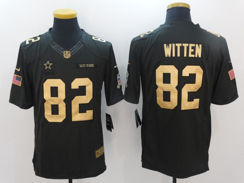 Men’s Dallas Cowboys Jason Witten #82 Black Jersey