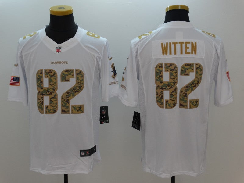 Men’s Dallas Cowboys Jason Witten #82 White Jersey