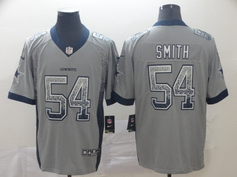Men’s Dallas Cowboys Jaylon Smith #54 Gray Jersey