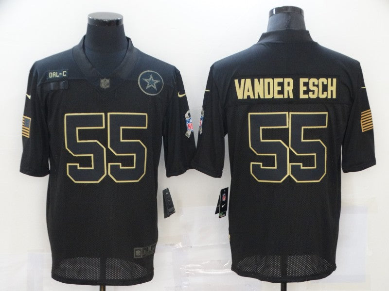 Men’s Dallas Cowboys Leighton Vander Esch #55 Black Jersey
