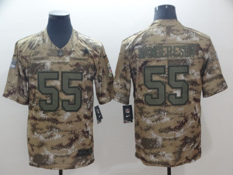 Men’s Dallas Cowboys Leighton Vander Esch #55 Camouflage Jersey