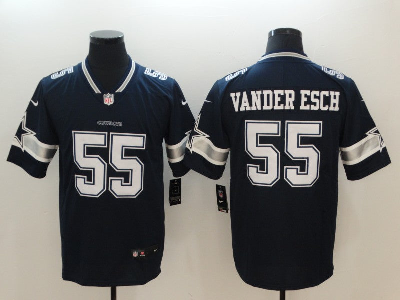 Men’s Dallas Cowboys Leighton Vander Esch #55 Navy Jersey