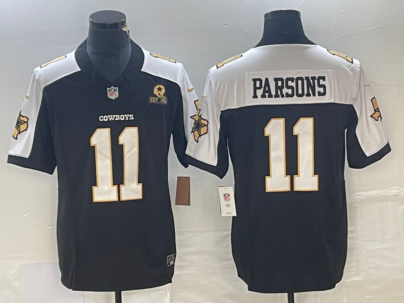 Men’s Dallas Cowboys Micah Parsons #11 Black Authentic Jersey