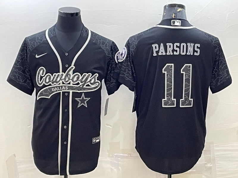 Men’s Dallas Cowboys Micah Parsons #11 Black RFLCTV Limited Jersey Joint Edition