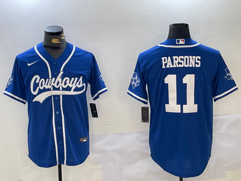 Men’s Dallas Cowboys Micah Parsons #11 Blue Jersey