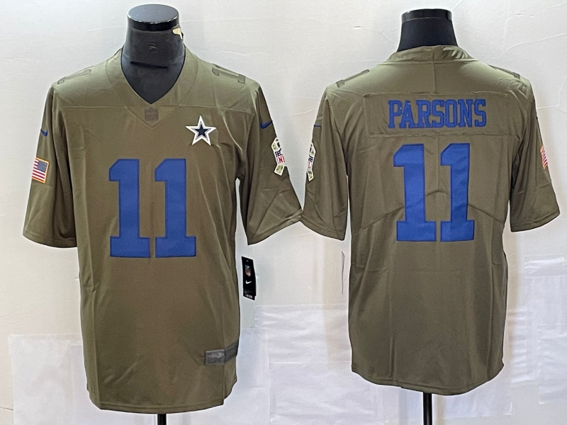 Men’s Dallas Cowboys Micah Parsons #11 Brown Jersey