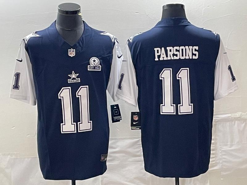 Men’s Dallas Cowboys Micah Parsons #11 Navy Jersey