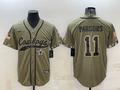 Men’s Dallas Cowboys Micah Parsons #11 Olive 2022 Salute To Service Limited Jersey Joint Edition
