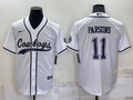 Men’s Dallas Cowboys Micah Parsons #11 White Jersey Joint Edition