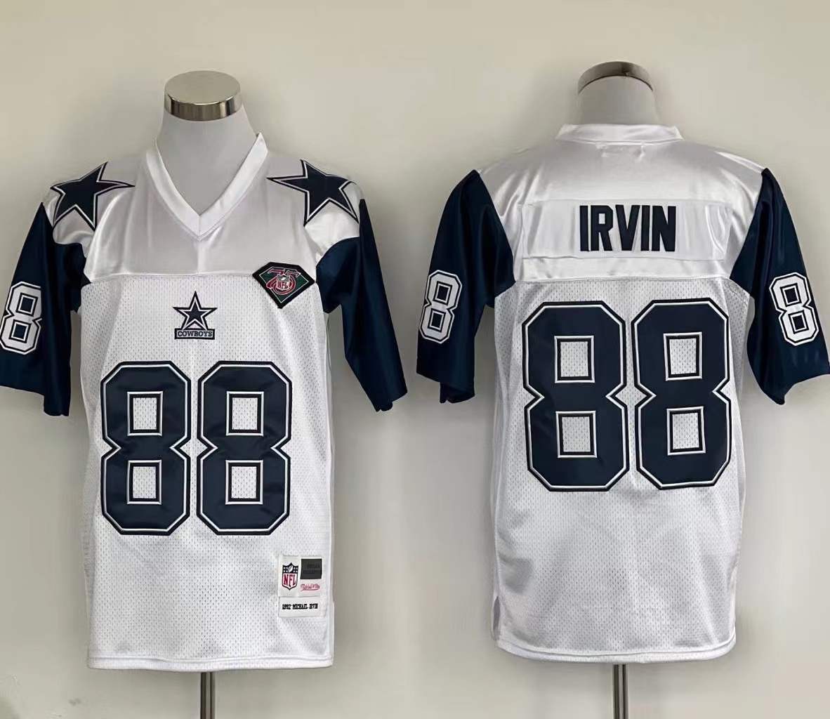 Men’s Dallas Cowboys Michael Irvin Mitchell & Ness White Legacy Jersey