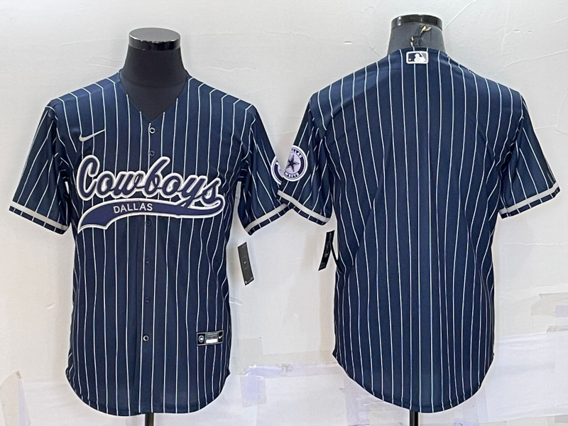 Men’s Dallas Cowboys Navy Blank Jersey
