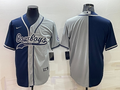Men’s Dallas Cowboys Navy/Gray Blank Jersey