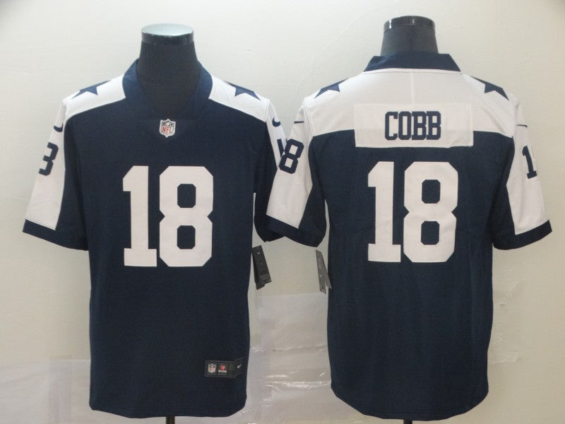 Men’s Dallas Cowboys Randall Cobb #18 Navy Jersey
