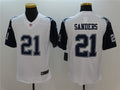 Men’s Dallas Cowboys Retired Player #21 Deion Sanders Nike White Color Rush Legend Player Jersey