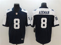 Men’s Dallas Cowboys Retired Player #8 Troy Aikman Nike Navy Alternate Vapor Limited Jersey