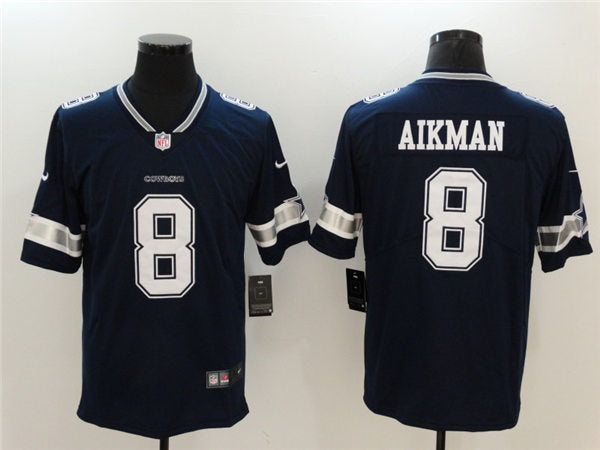 Men’s Dallas Cowboys Retired Player #8 Troy Aikman Nike Navy Team Color Untouchable Limited Jersey