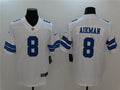 Men’s Dallas Cowboys Retired Player #8 Troy Aikman Nike White Vapor Untouchable Limited Jersey