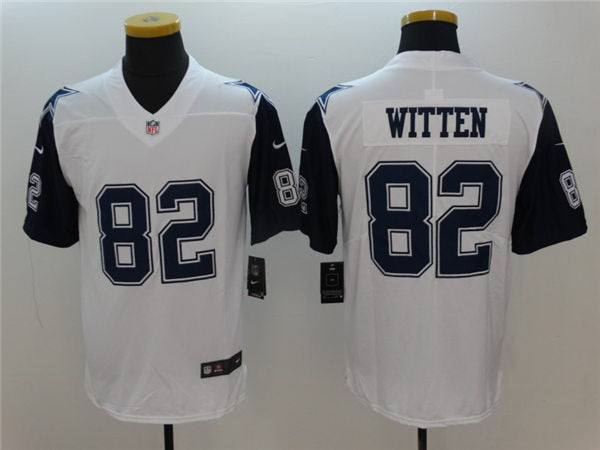 Men’s Dallas Cowboys Retired Player #82 Jason Witten Nike White Color Rush Legend Player Jersey