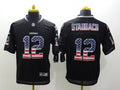 Men’s Dallas Cowboys Roger Staubach #12 Black Jersey