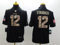 Men’s Dallas Cowboys Roger Staubach #12 Black Jersey