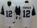 Men’s Dallas Cowboys Roger Staubach #12 White Jersey