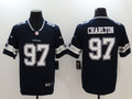 Men’s Dallas Cowboys Taco Charlton #97 Navy Jersey