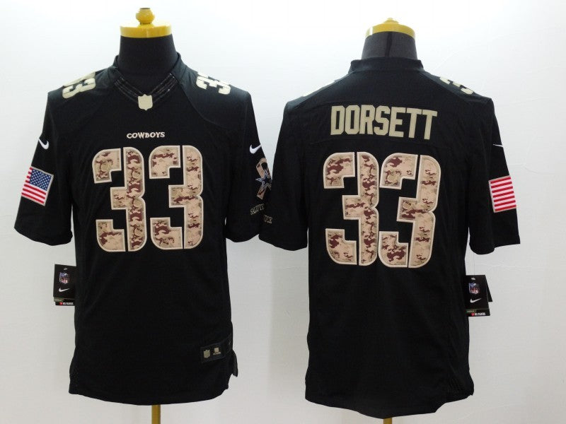Men’s Dallas Cowboys Tony Dorsett #33 Black Jersey