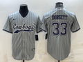 Men’s Dallas Cowboys Tony Dorsett #33 Gray Jersey Joint Edition
