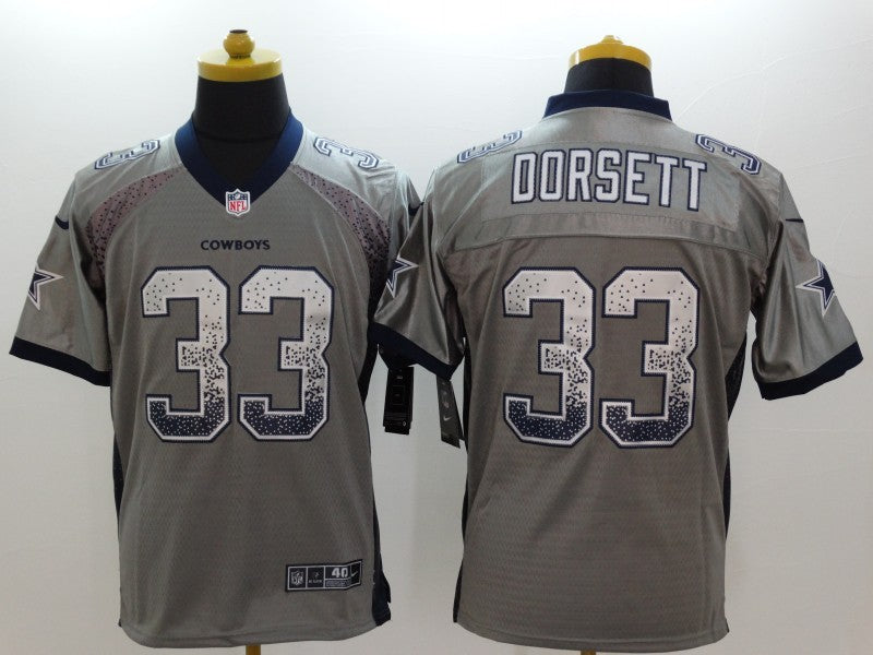 Men’s Dallas Cowboys Tony Dorsett #33 Gray Jersey