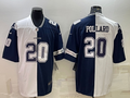 Men’s Dallas Cowboys Tony Pollard #20 White/Navy Jersey Joint Edition