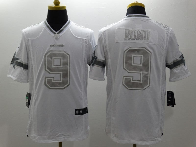 Men’s Dallas Cowboys Tony Romo #9 White Jersey