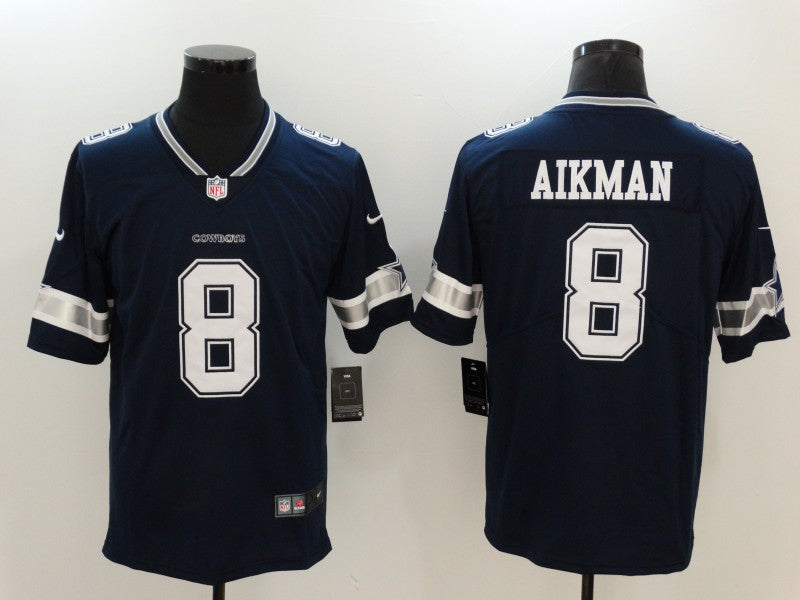 Men’s Dallas Cowboys Troy Aikman #8 Navy Jersey