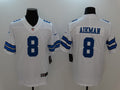 Men’s Dallas Cowboys Troy Aikman #8 White Jersey