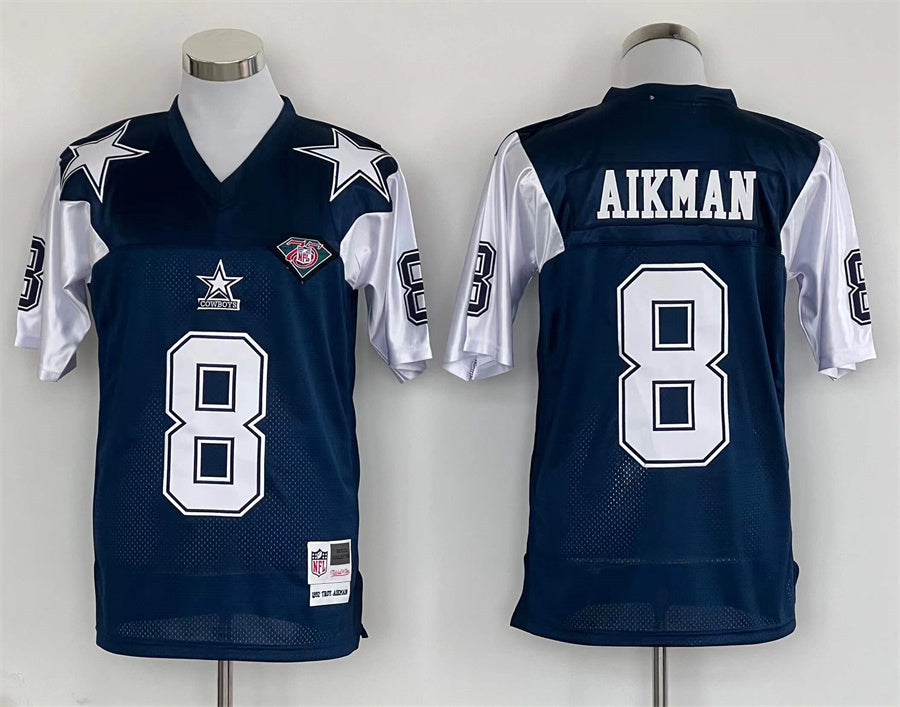Men’s Dallas Cowboys Troy Aikman Mitchell & Ness Navy Legacy Jersey