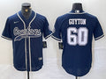 Men’s Dallas Cowboys Tyler Guyton #60 Navy Jersey