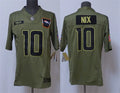 Mens Denver Broncos #10 Bo Nix Nike 2025 Salute to Service Limited Jersey – Olive