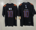 Mens Denver Broncos #10 Bo Nix  Nike Carbon Black Fashion Game Jersey