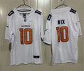 Mens Denver Broncos #10 Bo Nix Nike Tundra White Fashion Game Jersey