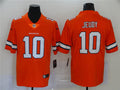 Men’s Denver Broncos #10 Jerry Jeudy Orange Nike NFL Vapor Untouchable Color Rush Limited Player Jersey