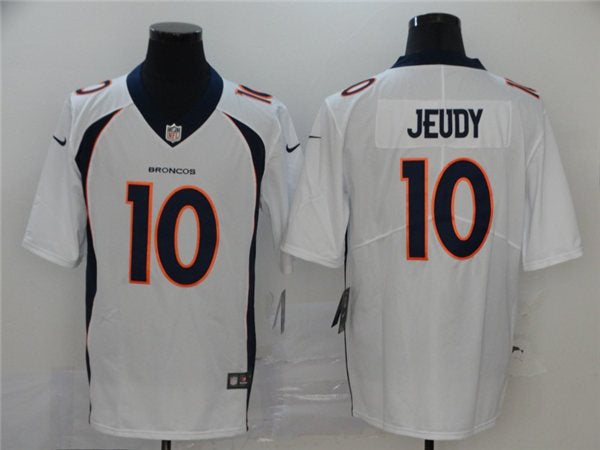 Men’s Denver Broncos #10 Jerry Jeudy White Nike NFL Vapor Untouchable Limited Jersey