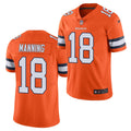 Men’s Denver Broncos #18 Peyton Manning Orange Nike NFL Vapor Untouchable Color Rush Limited Player Jersey