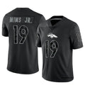 Mens Denver Broncos #19 Marvin Mims Jr. Black Rflctv Limited Jersey