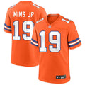 Mens Denver Broncos #19 Marvin Mims Jr. Nike Orange Mile High Collection 1977 Throwback F.U.S.E. Limited Jersey