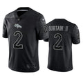 Men’s Denver Broncos #2 Patrick Surtain II Black Reflective Limited Jersey