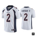 Men’s Denver Broncos #2 Patrick Surtain II White Nike NFL Vapor Untouchable Limited Jersey